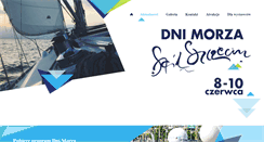 Desktop Screenshot of dnimorza.szczecin.eu